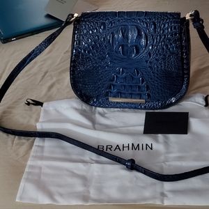 Brahmin Small Nadine Crossbody/Blue